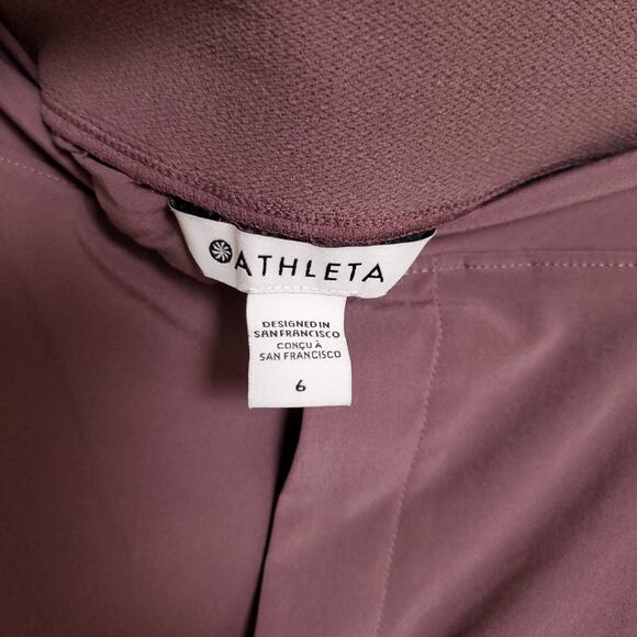 ATHLETA Brooklyn Heights Mauve Career Wear Office Professional Dress Pants 6 - Picture 8 of 10